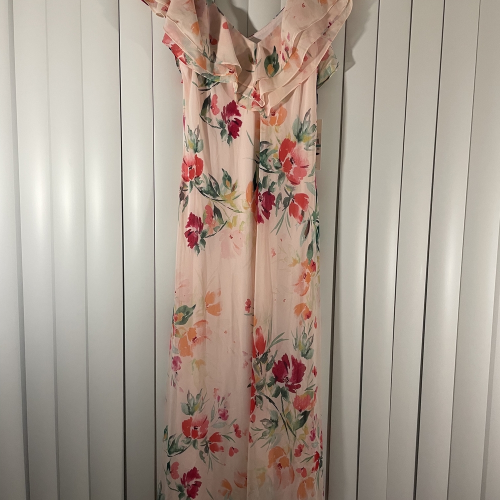 Calvin Klein Pink Floral Maxi Dress